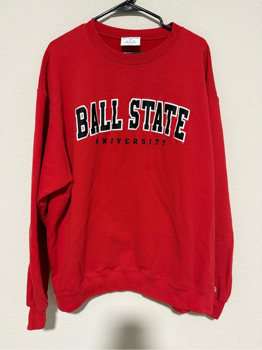Champion Red Ball State University Crewneck Sweatshirt